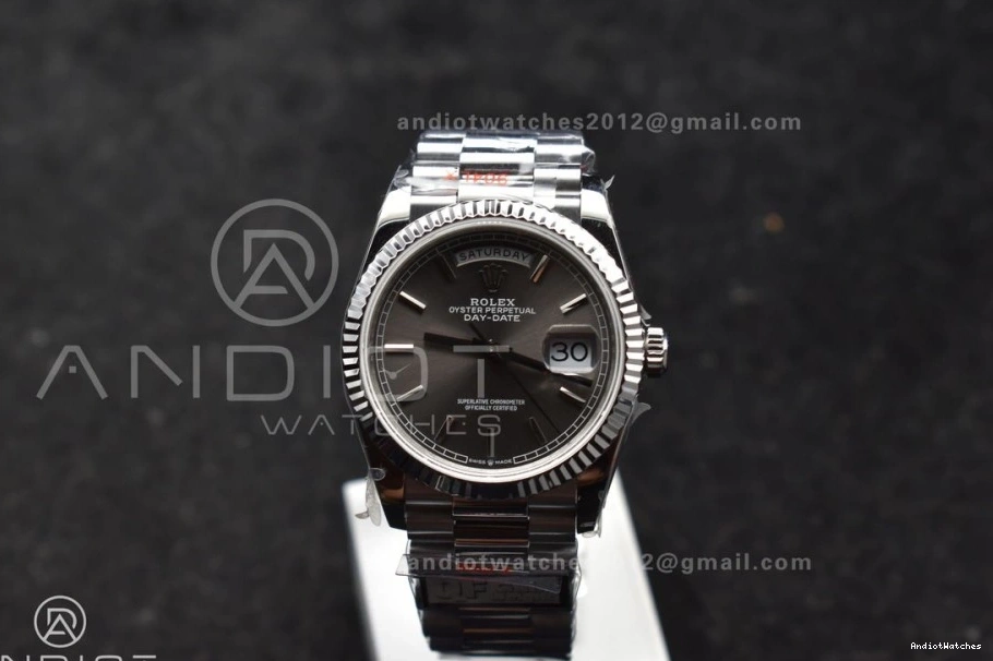 (Gain Bracelet vr3255 Grey Weight) SS V5 QF President 36 683 DailyWear Steel on Edition 904L Best Dial DayDate 0715